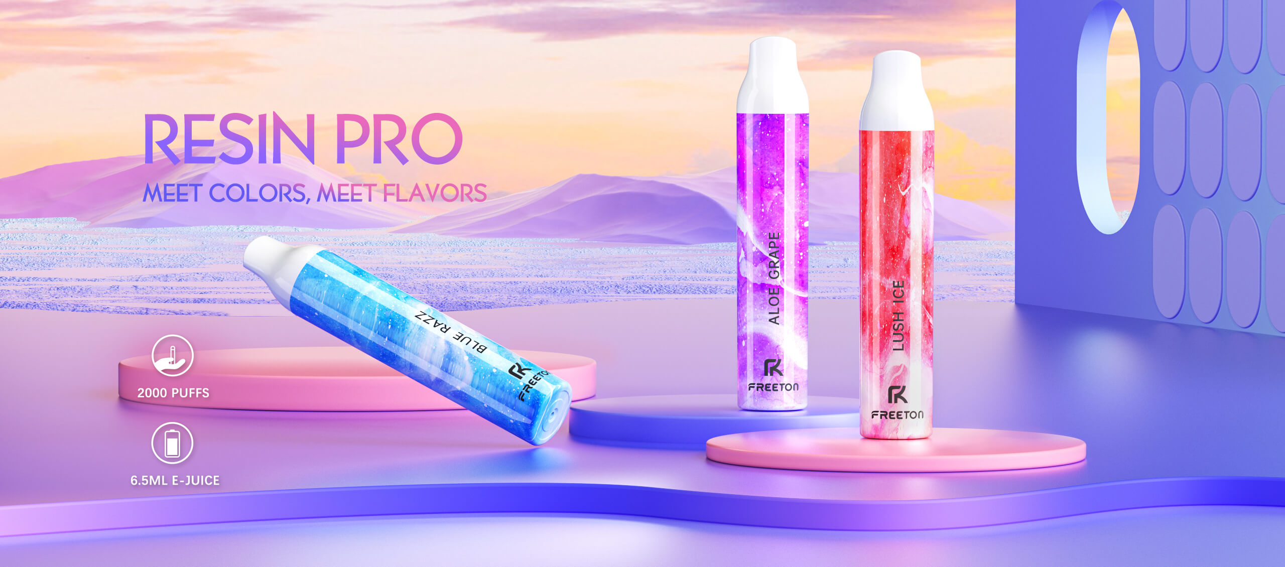 RESIN PRO  Freeton-Premium Disposable E-cigarette Brand