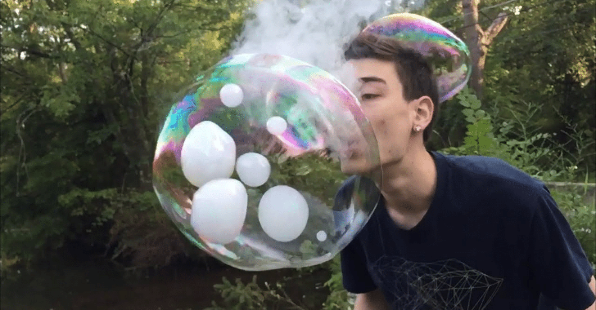 how to do vapor bubble vape trick