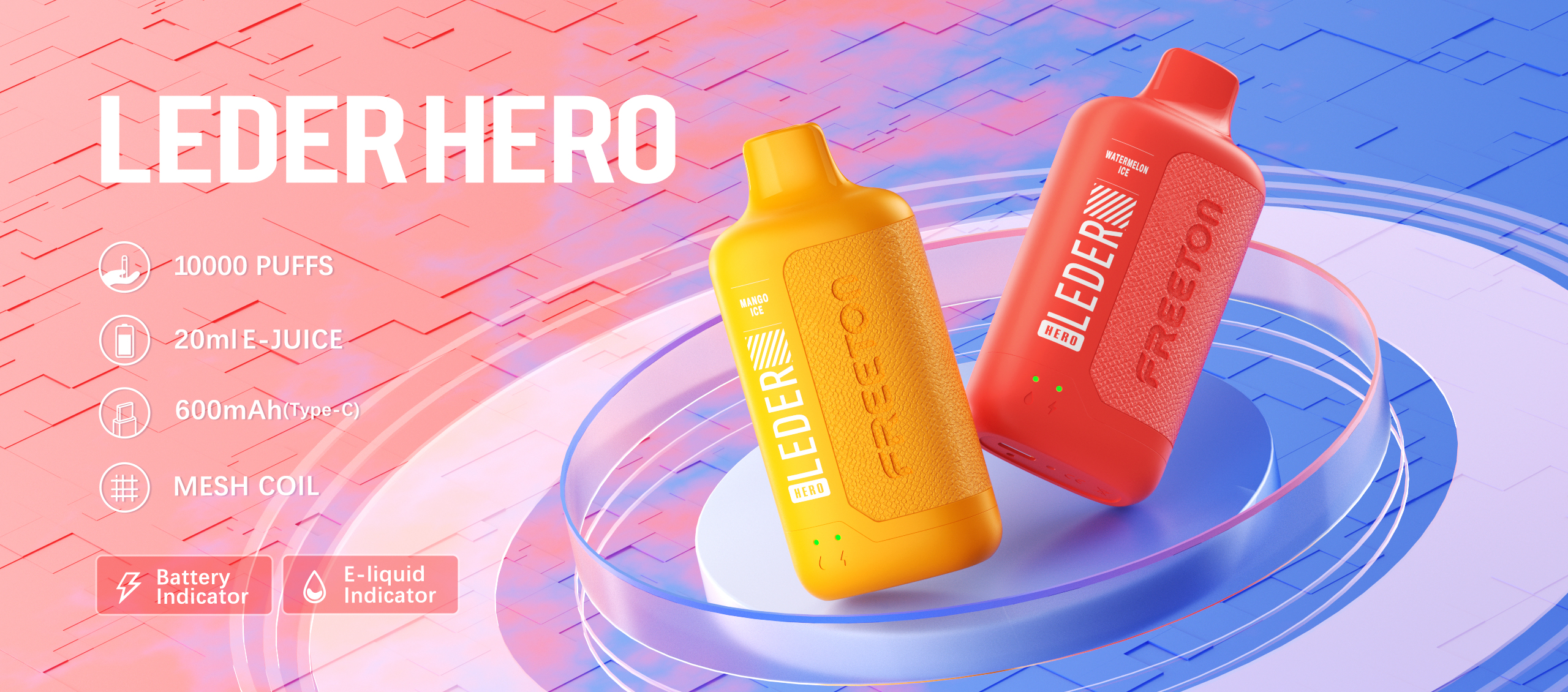 leather disposable vape LEDER HERO